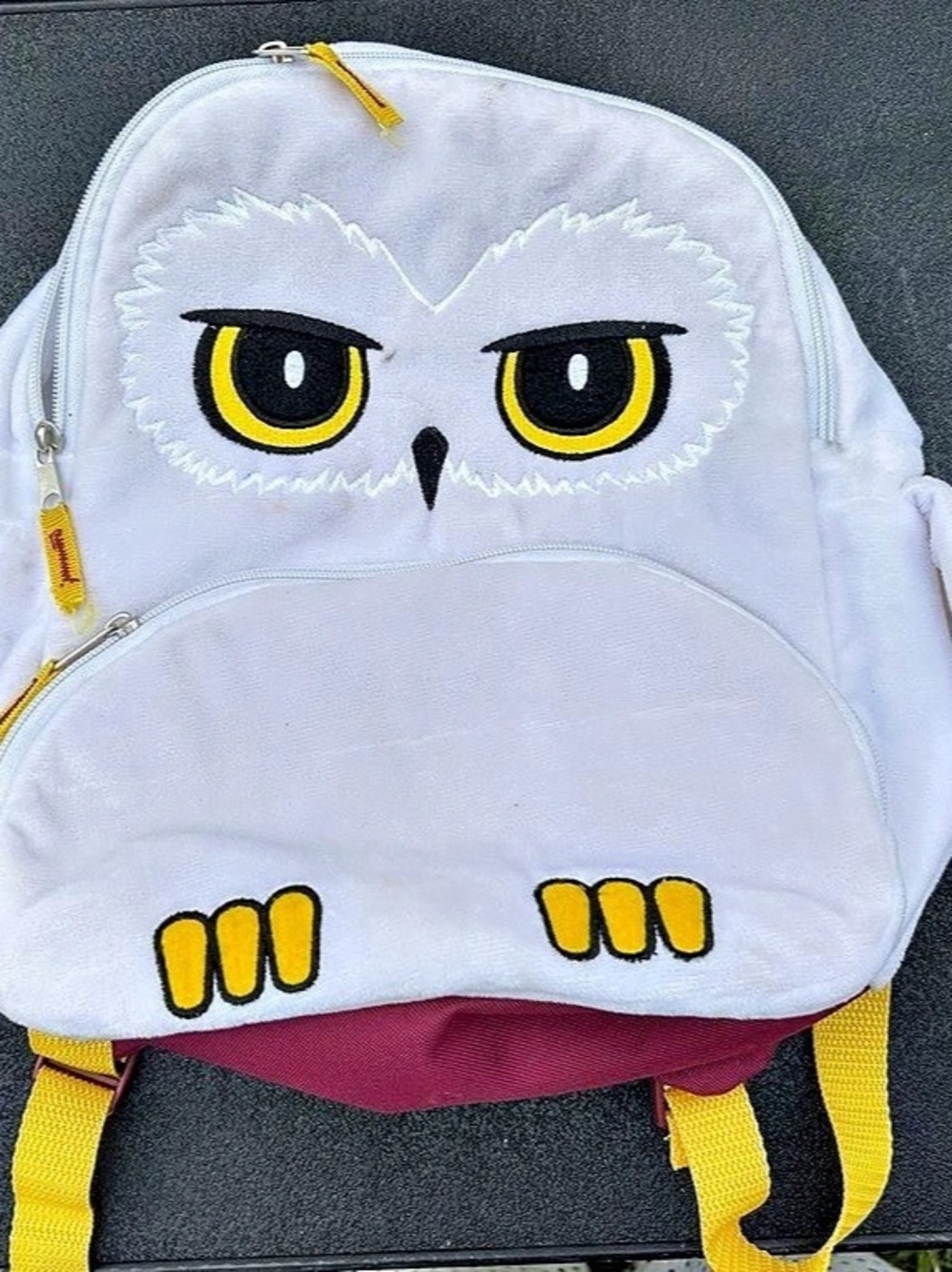 Harry Potter Hedwig Plush Backpack, White & Red